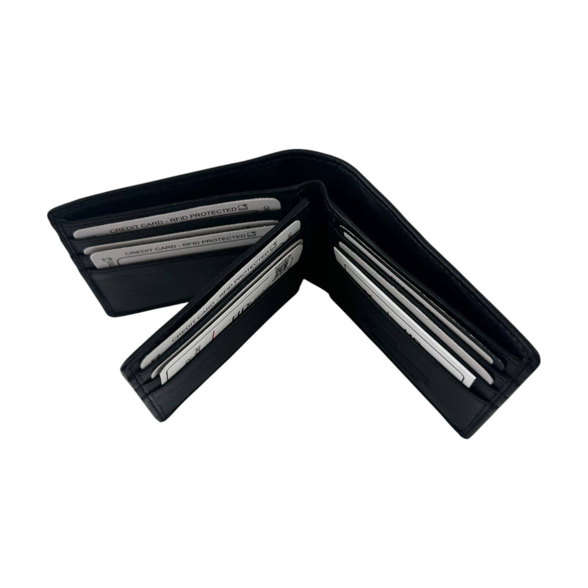 Black SMW06H ~ Sheepskin Men's Wallet for wholesale on Faire1