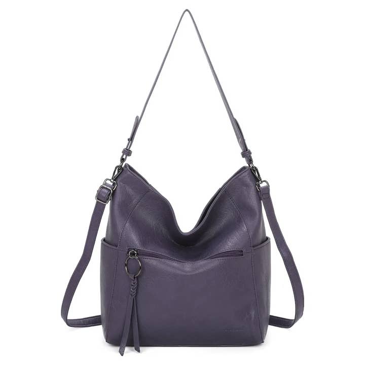 Superbia - Wholesale Shoulder Bag - Women's - Superbia Multi-pockets Soft Hobo/Shoulder Bag Crossbody 3