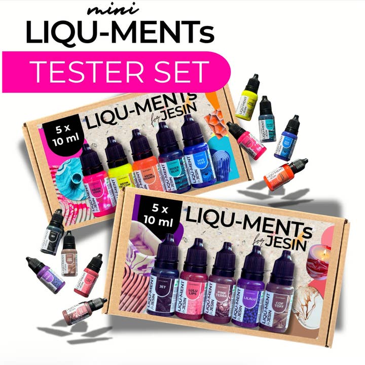 JESIN - Wholesale Craft Supplies - Mini LIQU-MENTs - TesterSet ( 5 x 10 ml)2