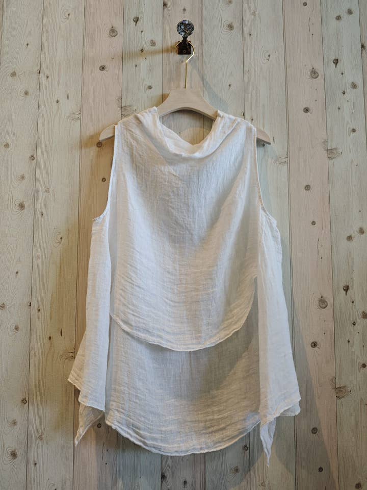 Linen & More - Wholesale Tunic - Women's - REF 3188 100% LINEN BLOUSE2