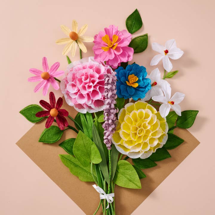 Ten Thousand Villages - Wholesale Artificial Flowers - Silk Paper Cosmo Flowers - Pink