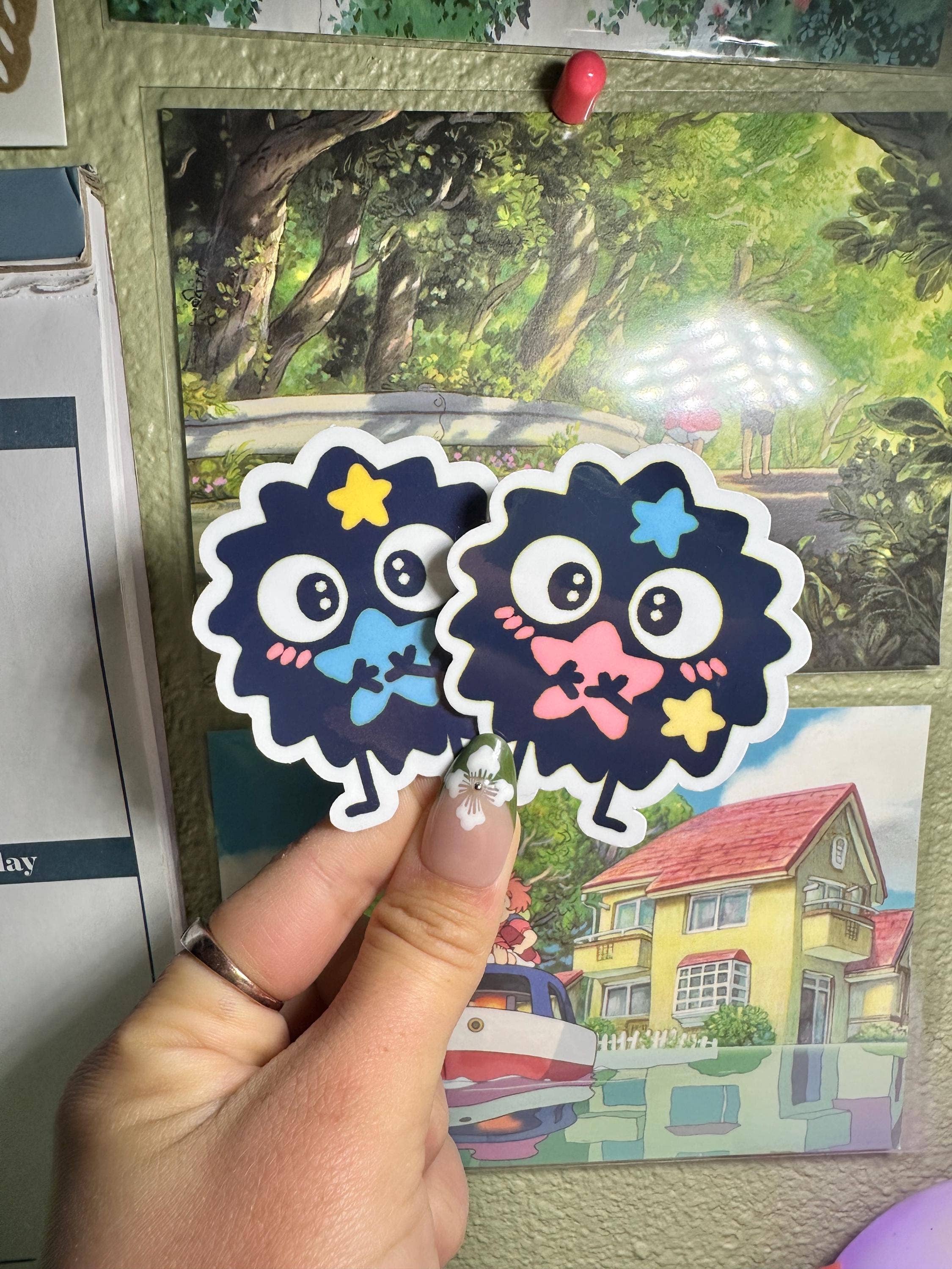 Simply Froggie Shop - Wholesale Sticker - Ghibli-Inspired Soot Sprite Vinyl Waterproof Stickers0