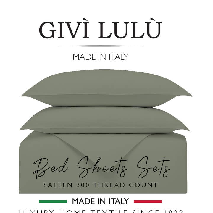 Solid 300 trådtal - træ - lagen sæt for engroshandel hos Givì Lulù by Vittorio Ursini & Son