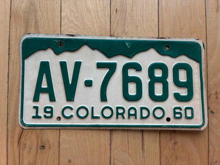 1960 Colorado License Plate for wholesale by RusticPlates