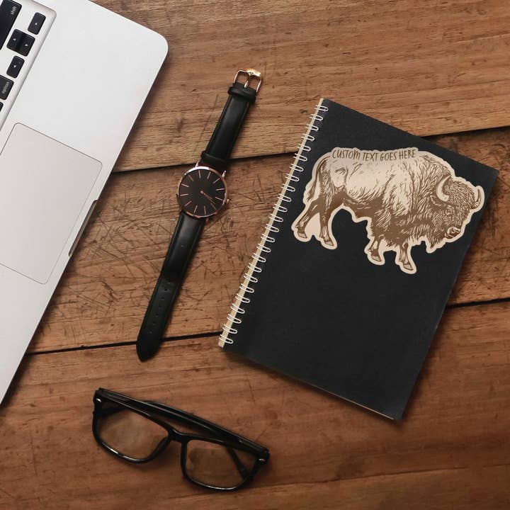 Sentinel Supply - Vente Autocollant - Autocollants personnalisés en forme de buffle - Name Drop Nature Decals2