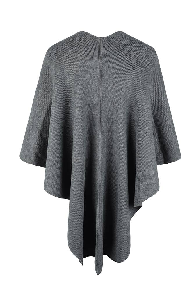 UNISHE – wholesale Kimono – Women's – Plain Surplice Fluffy Kimono Cape MMY1286