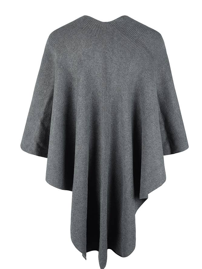 UNISHE – wholesale Kimono – Women's – Plain Surplice Fluffy Kimono Cape MMY1286