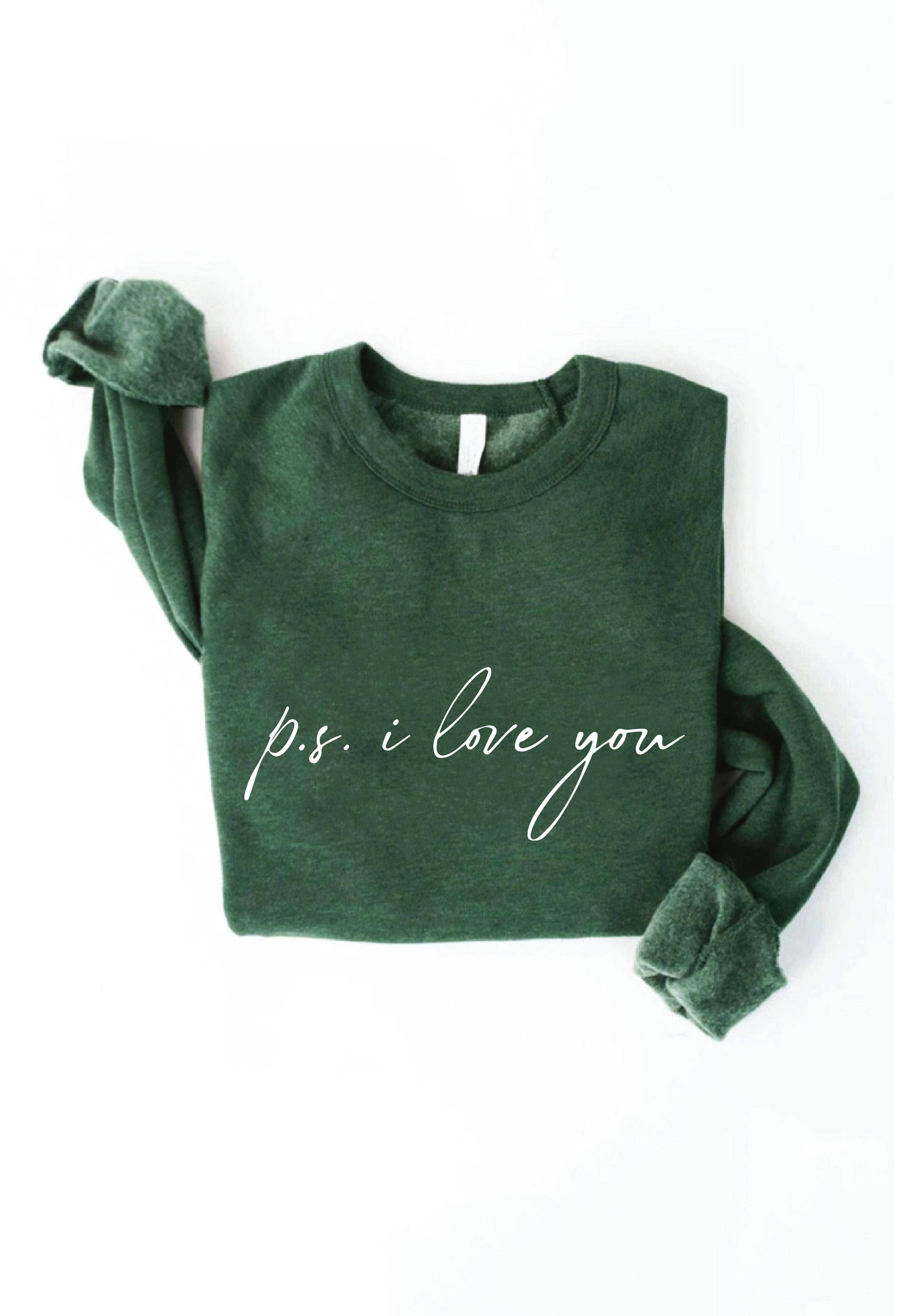 OAT COLLECTIVE – Engroshandel Grafisk Sweatshirt - Dame – PS Jeg elsker dig Grafisk sweatshirt8
