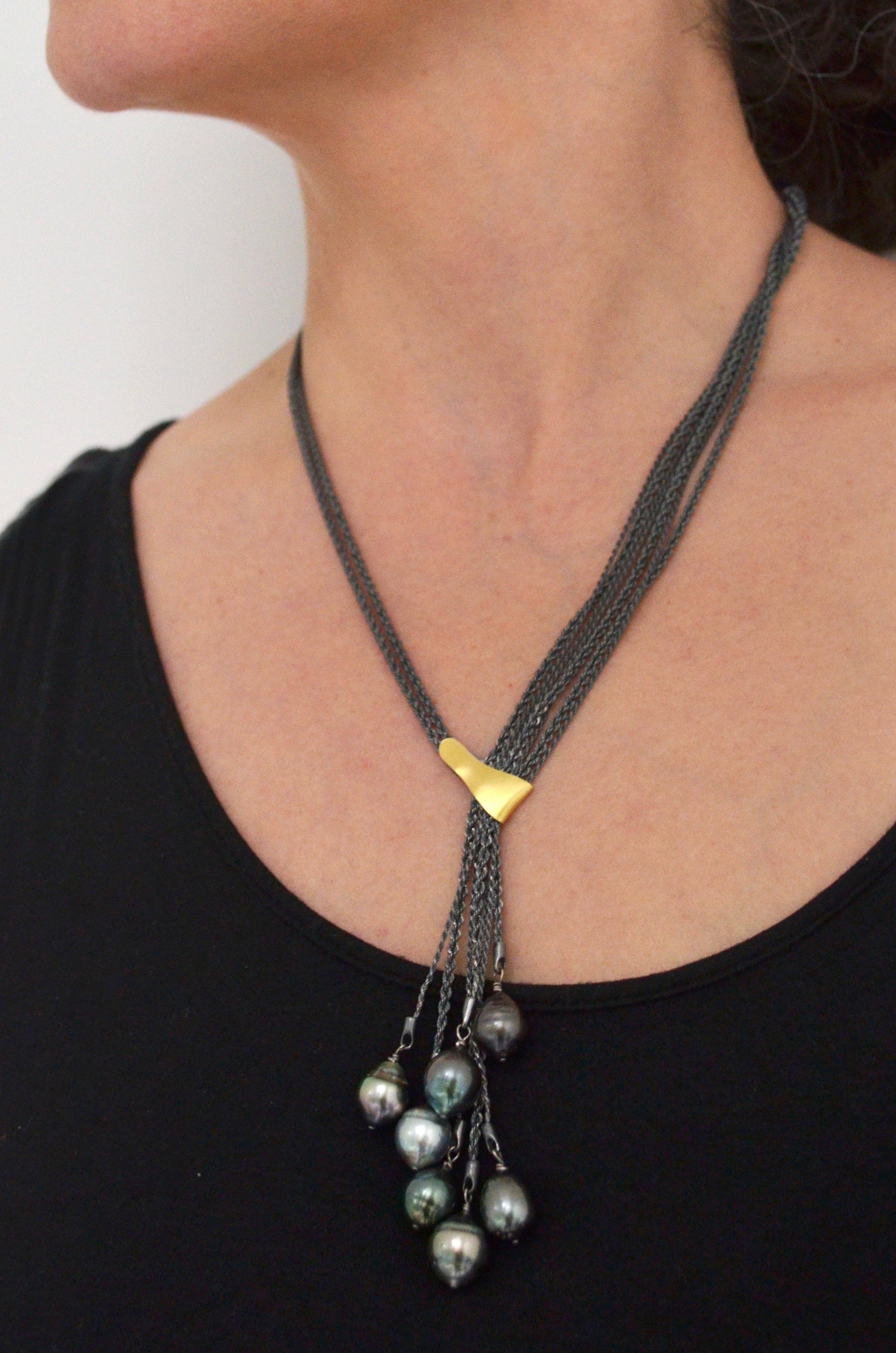 Suzanne Schwartz Jewelry - Wholesale Beaded/Pearl Necklace - Seven Strand Tahitian Pearl Necklace1