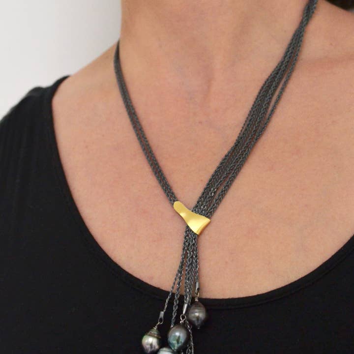 Suzanne Schwartz Jewelry - Wholesale Beaded/Pearl Necklace - Seven Strand Tahitian Pearl Necklace1