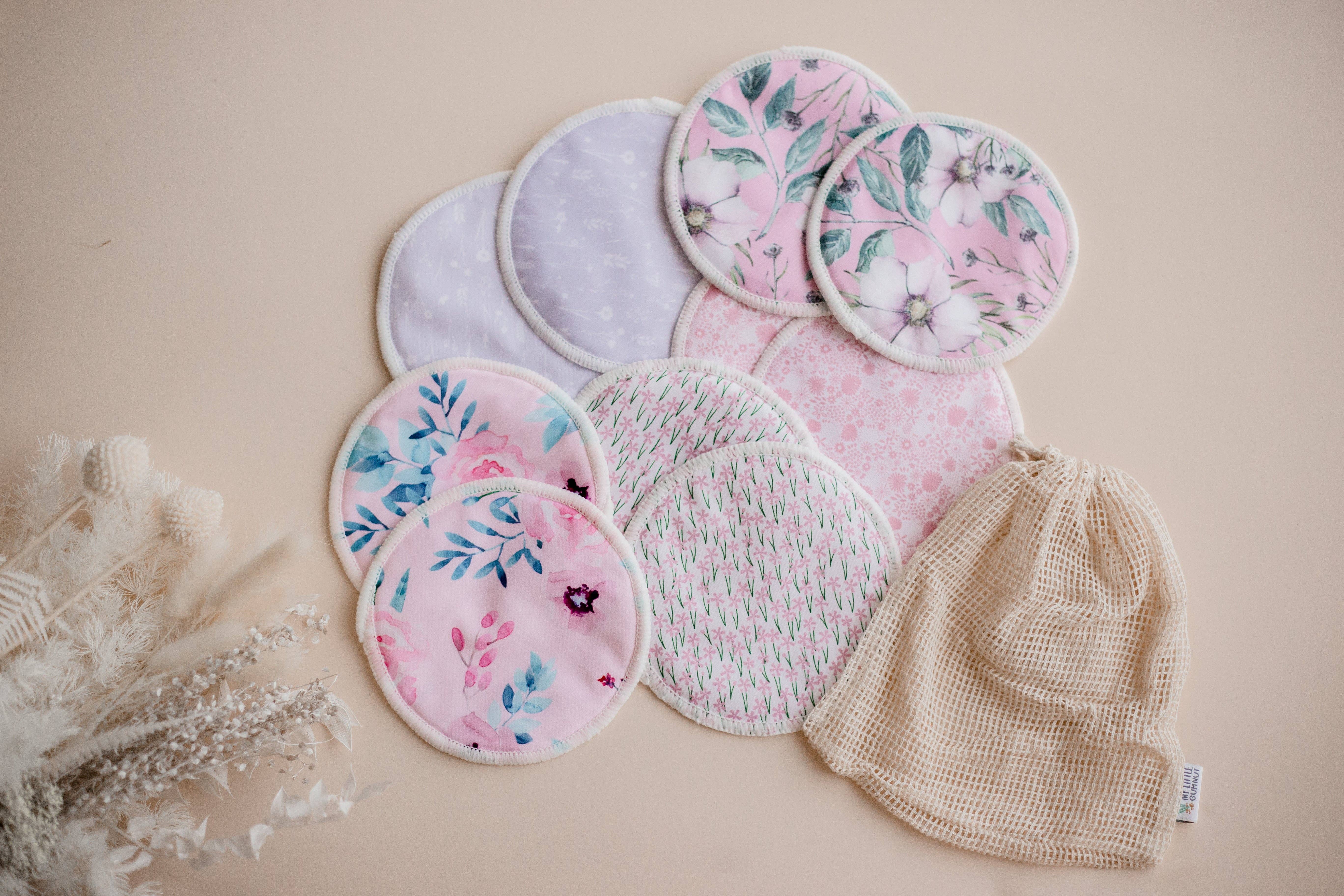 My Little Gumnut - Wholesale Nursing Pillow/Pad - Maternity - Reusable Breast Pads - Dusty Floral4