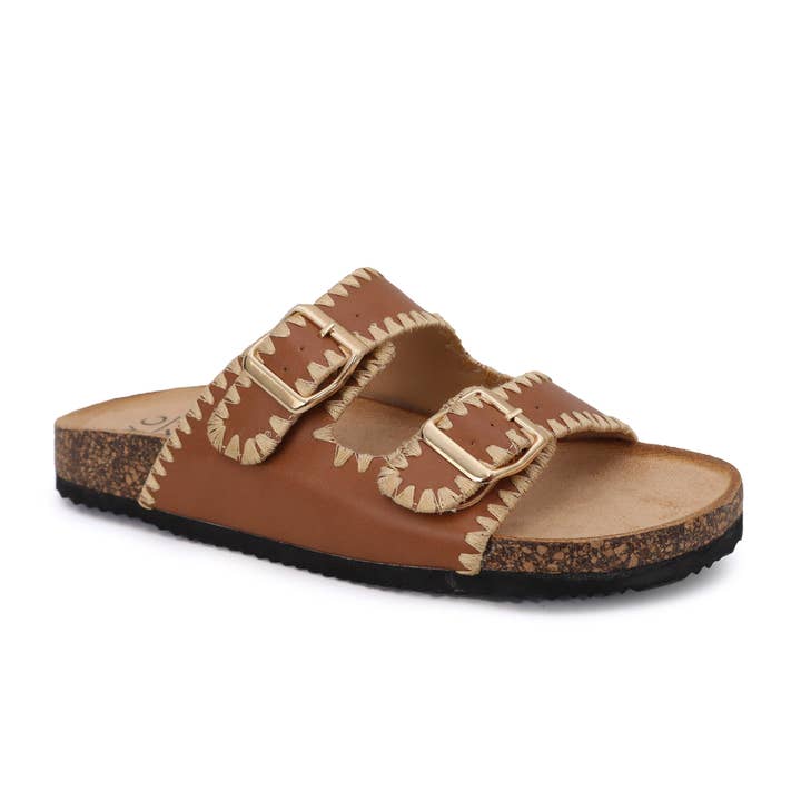 Yoki Fashion – Engroshandel sandal - Dame – YOKI GIAN-218 Afslappede fodseng med korksandaler til kvinder