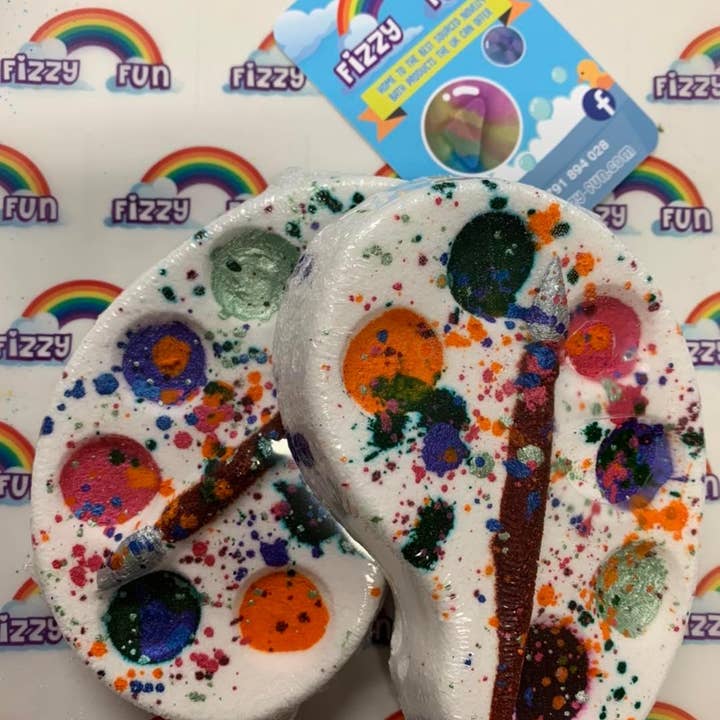 Paint Pallets Bath Bomb for wholesale by Fizzy fun ltd