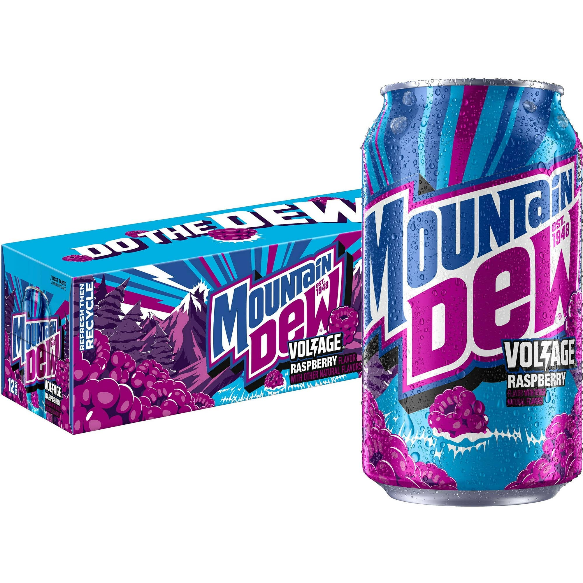 L&F Universal Goods - Wholesale Soda/Carbonated Drink - Mountain Dew Voltage Raspberry Citrus 2/12pk/12oz0