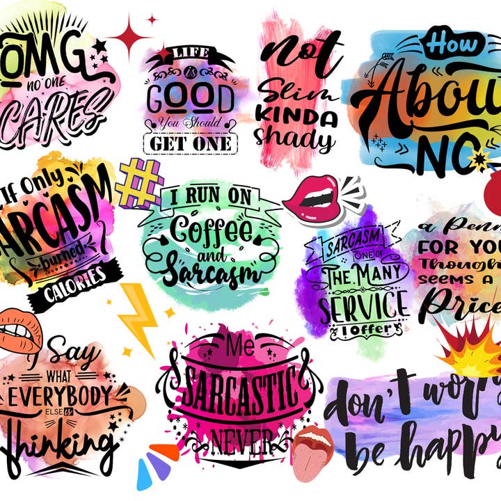 Sarcastic 20 oz. Straight Tumbler Ready to Press for wholesale by Ready Set Press