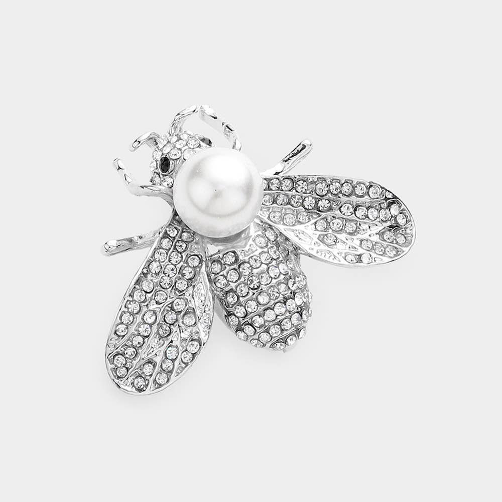Sensibling Corp. - Wholesale Brooch - Pearl Detail Honey Bee Pin Brooch4