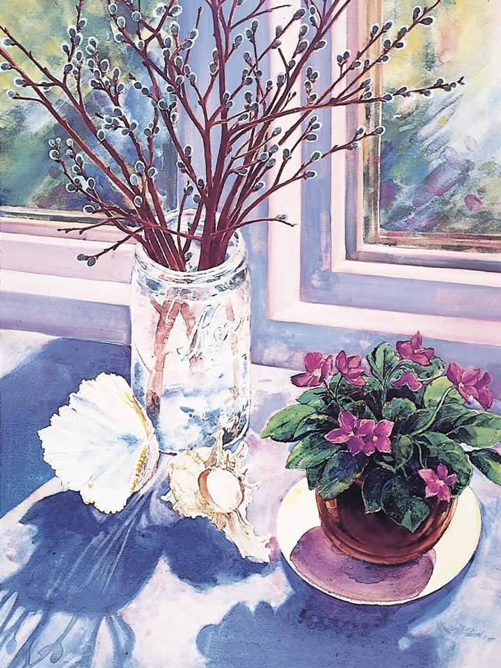 Pussy Willows - Note card for wholesale by Frame of Mind