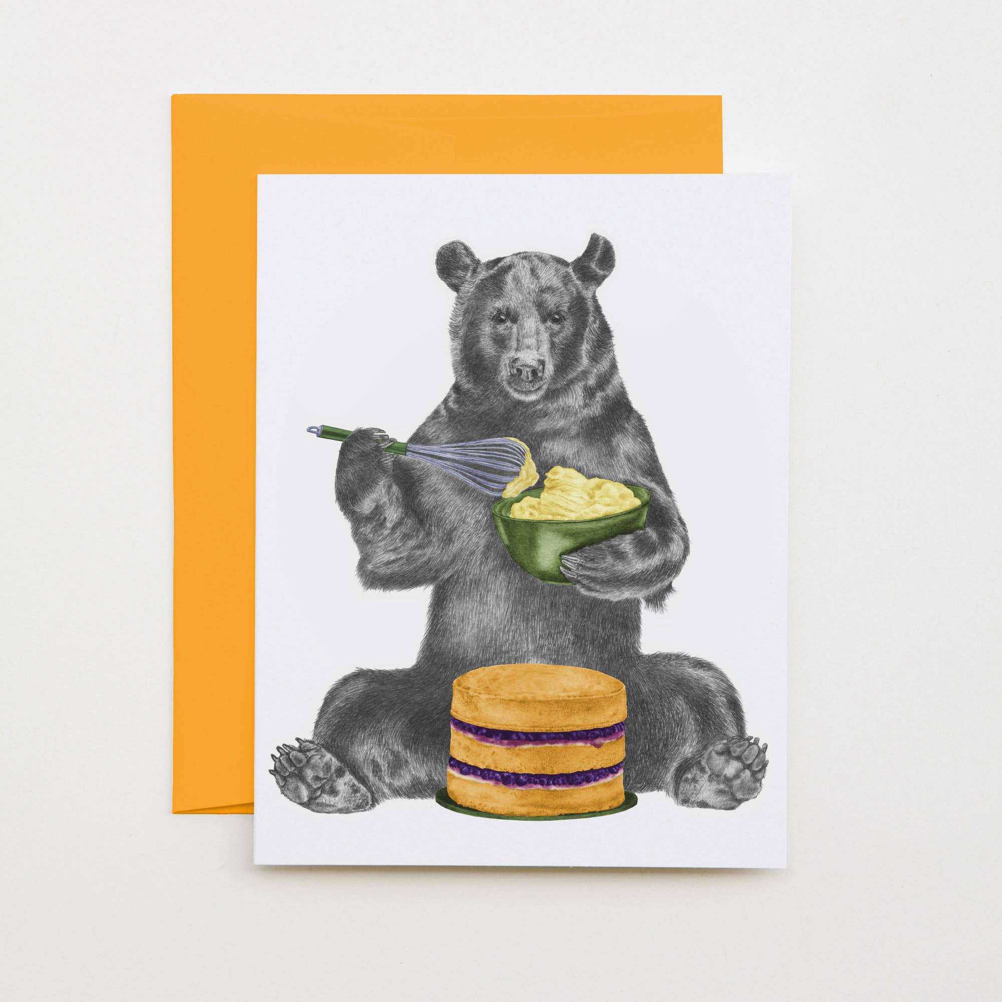 Central & Gus – wholesale Kontorsmateriel/Notecard Set – Eleanor Beauregard Black Bear Note-kort