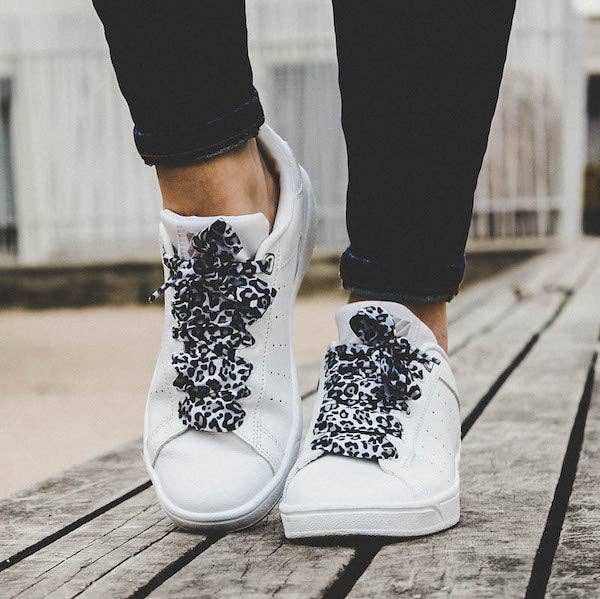 furiouslaces - Wholesale Shoelaces - Unisex - Leopard Laces - Gray - Gift idea for women and school5