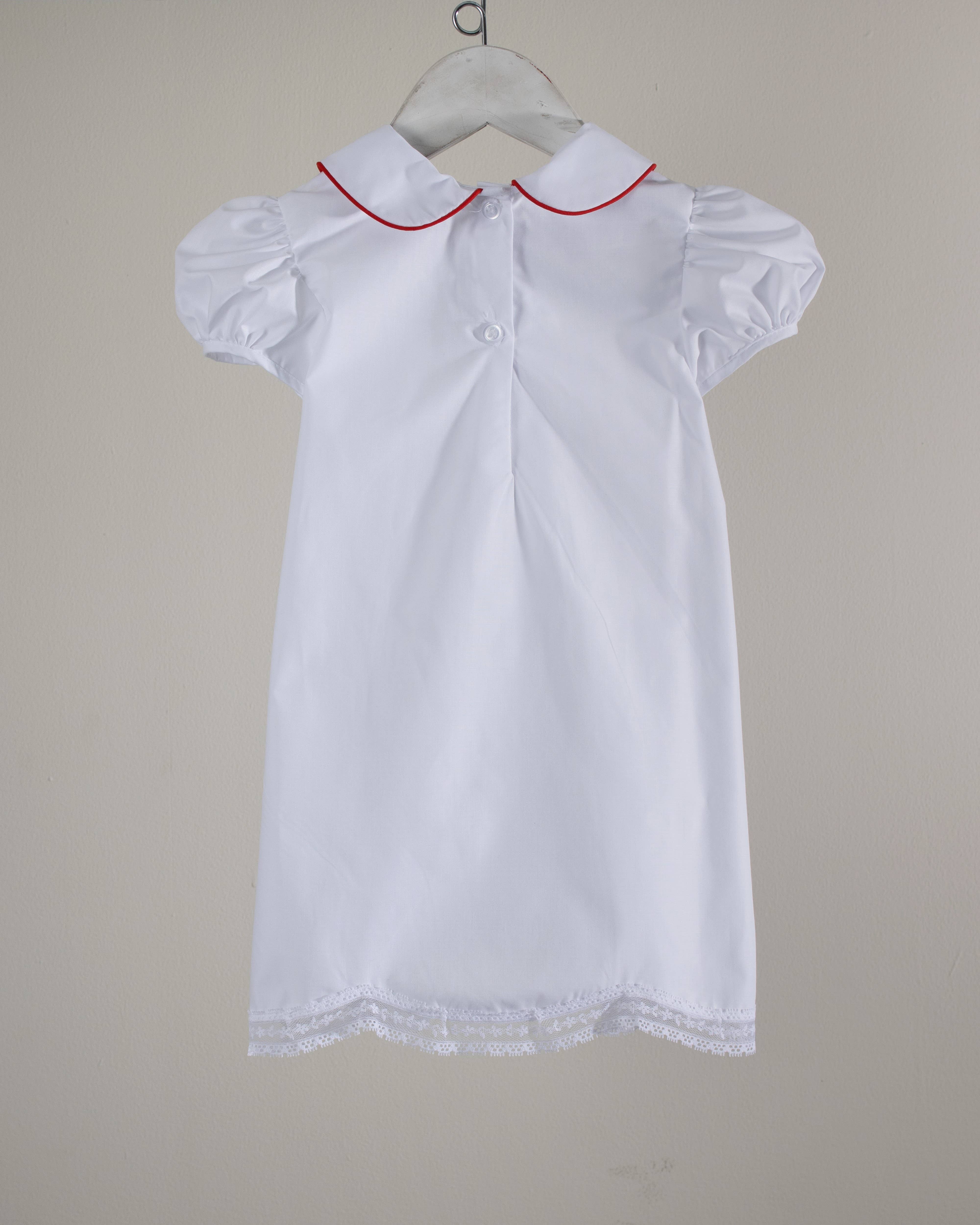 Baby Blessings Clothing - Wholesale Dress - Baby - Christmas Wreath Ruby Dress1