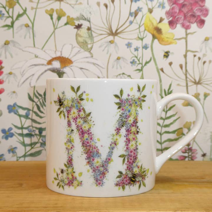 Wild Summer Alphabet Mug M for wholesale by Cheney Penrose Designs