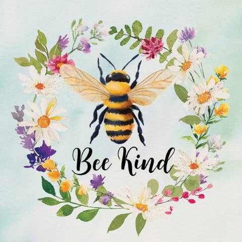 Gift & Garden by Carson - Wholesale Coasters - Bee Kind Square House Coaster - Bulk