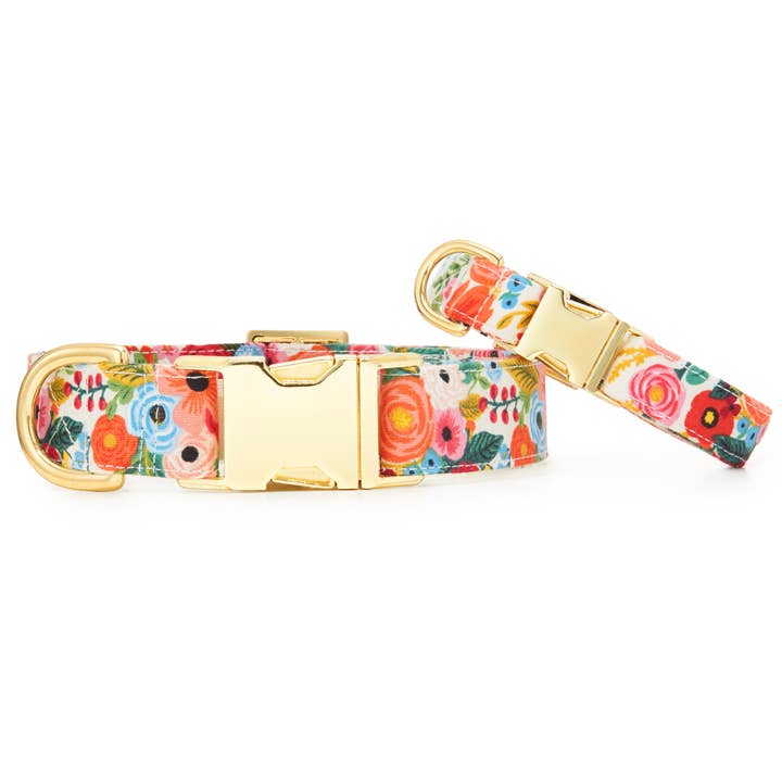 The Foggy Dog - Wholesale Pet collar – Dog - Rifle Paper Co. x TFD Garden Party Dog Collar2
