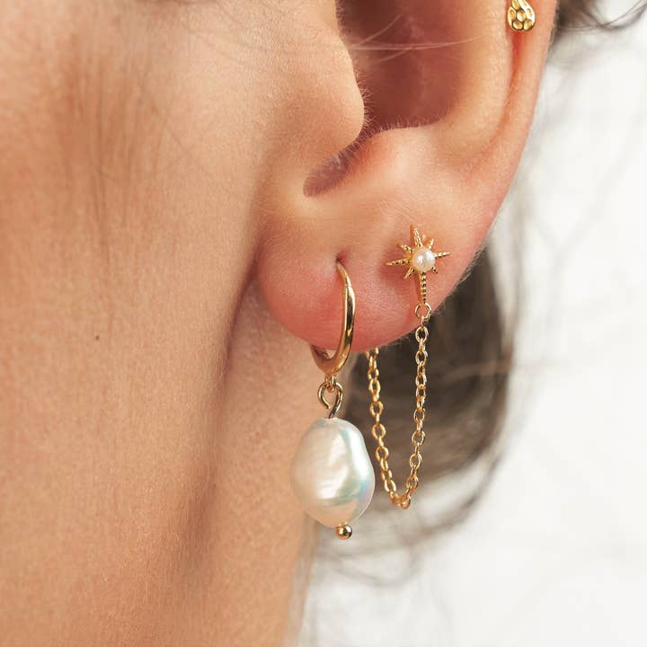 Boucles d'oreilles pendantes en perles pour la vente par Diat