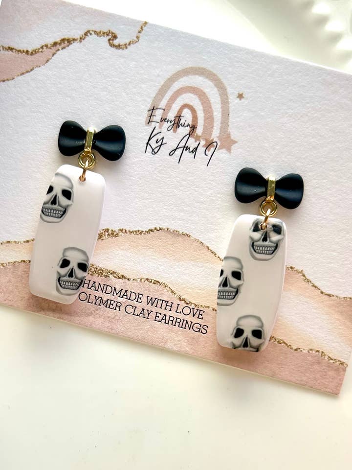 Scully Drops with Black Bow for wholesale by Everything Ky and I