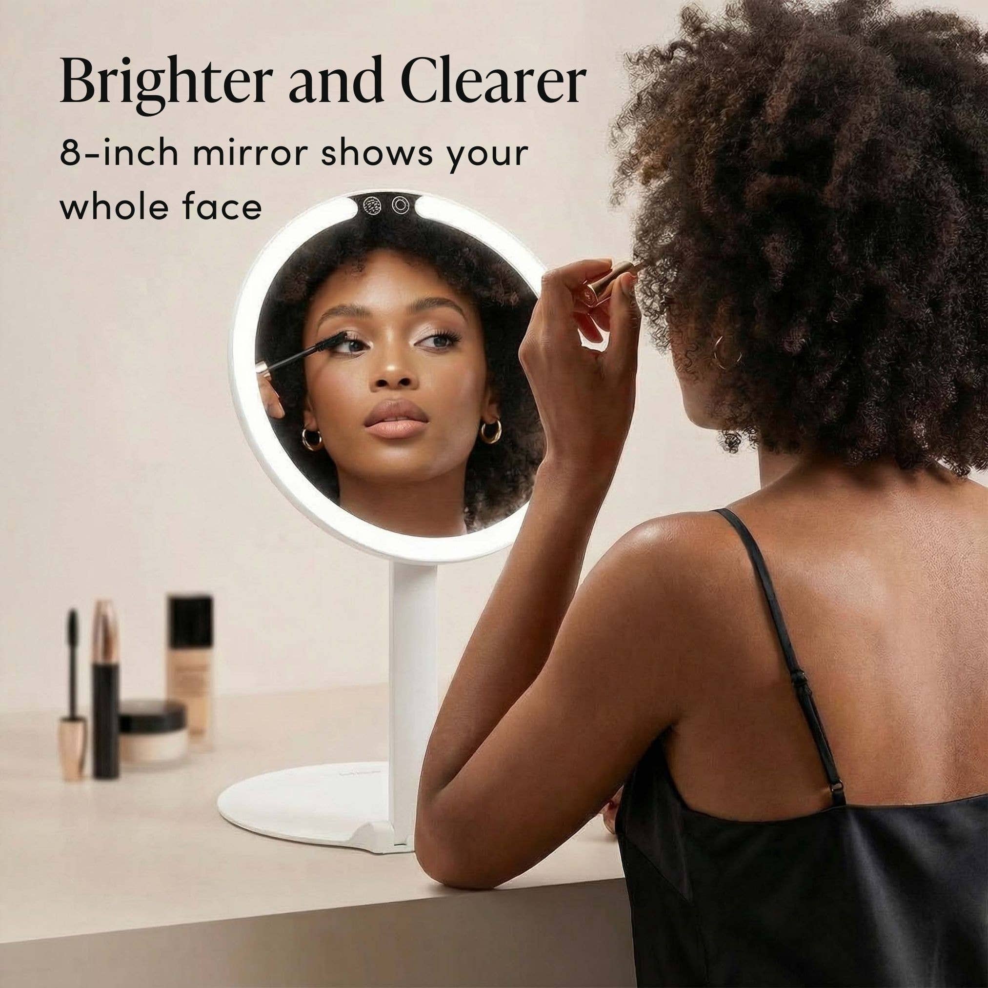 Fancii - Wholesale Compact Mirror - Abigail Rechargeable Travel Mirror with Light1