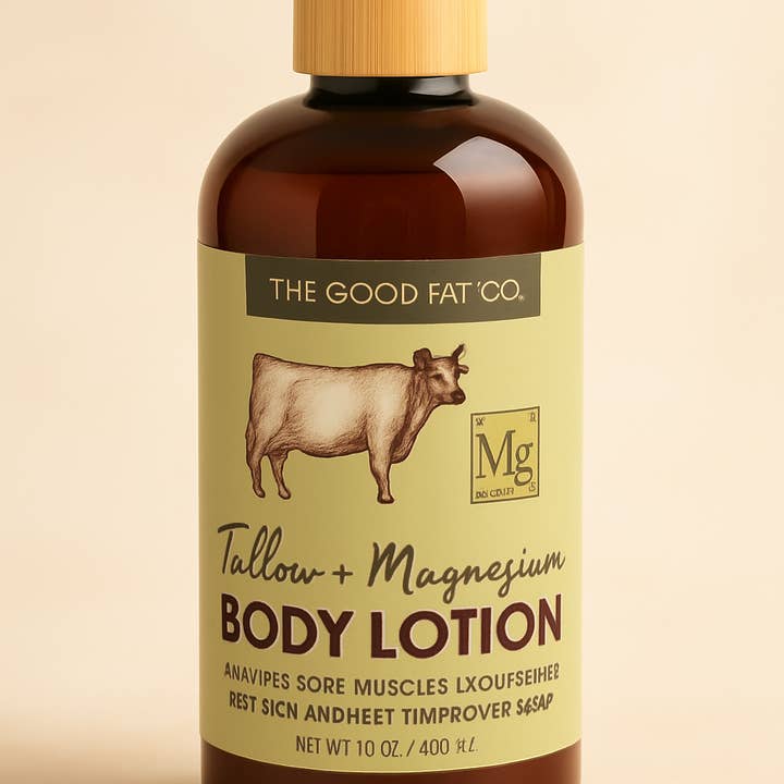 TheGoodFatCo - Wholesale Body cream/lotion - In Demand Tallow + Magnesium Lotion0