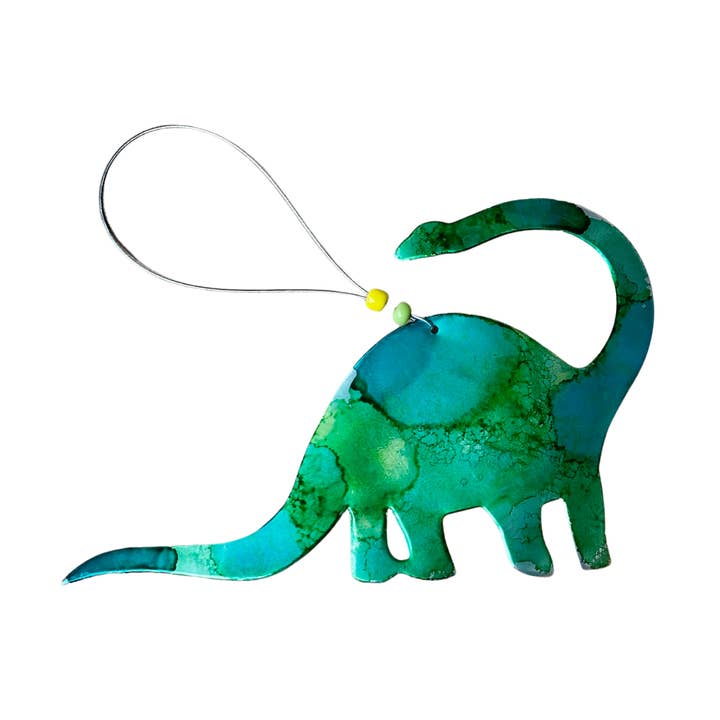 Dino Ornament- Aluminum Can Ornament for wholesale by Seatree Studio