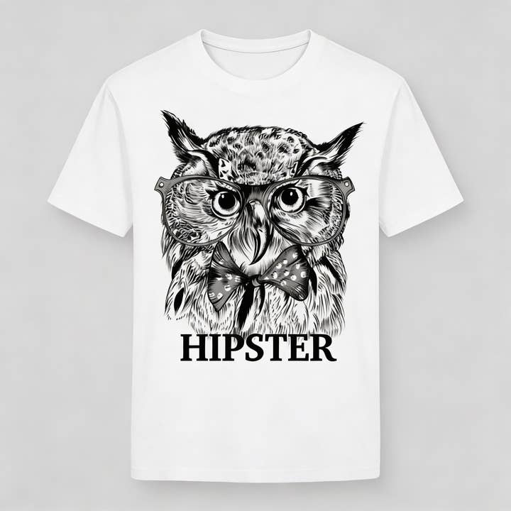 Men's T-shirt with hipster print for wholesale by Vinto Exclusive
