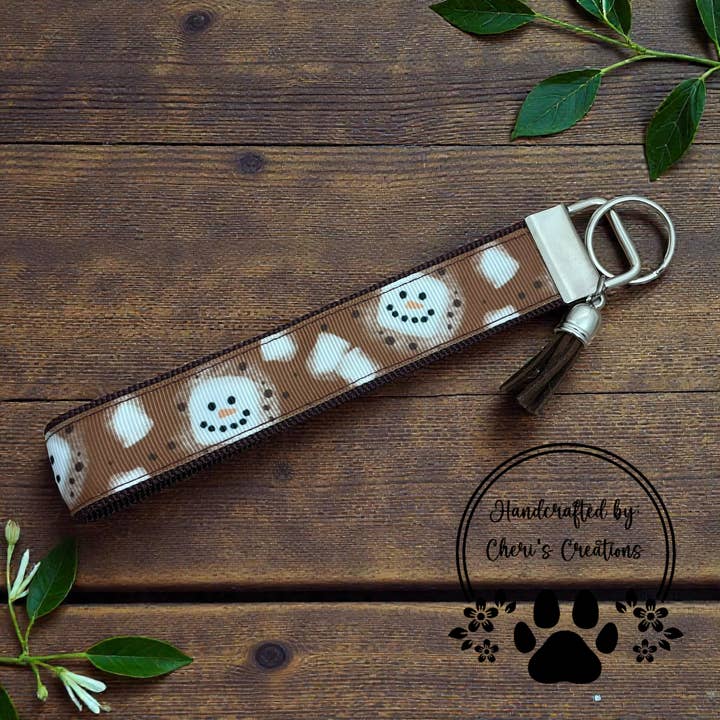 Wristlet Keychain - Toasted Marshmallows Key Fob for wholesale by Cheri's Boutique Supplies