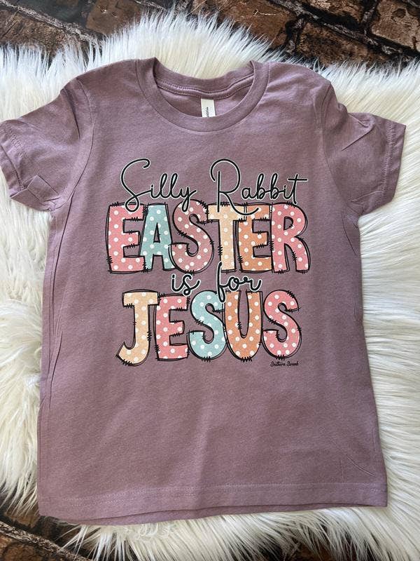 T-shirt Silly Rabbit, Easter Is for Jesus pour enfants pour la vente par Southern Swank