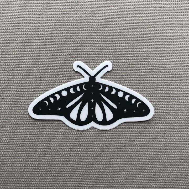 Wishcraft Goods - Wholesale Sticker - Cosmic Moth Vinyl Sticker1