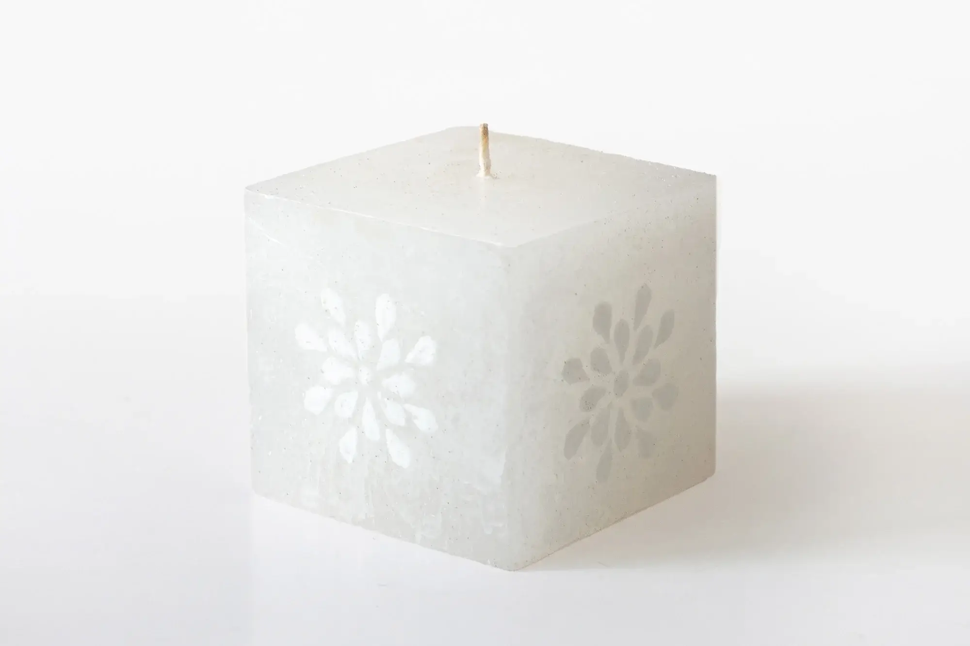Thumbprint Artifacts - Wholesale Tapered Candle/Candlestick - White on White Candle5