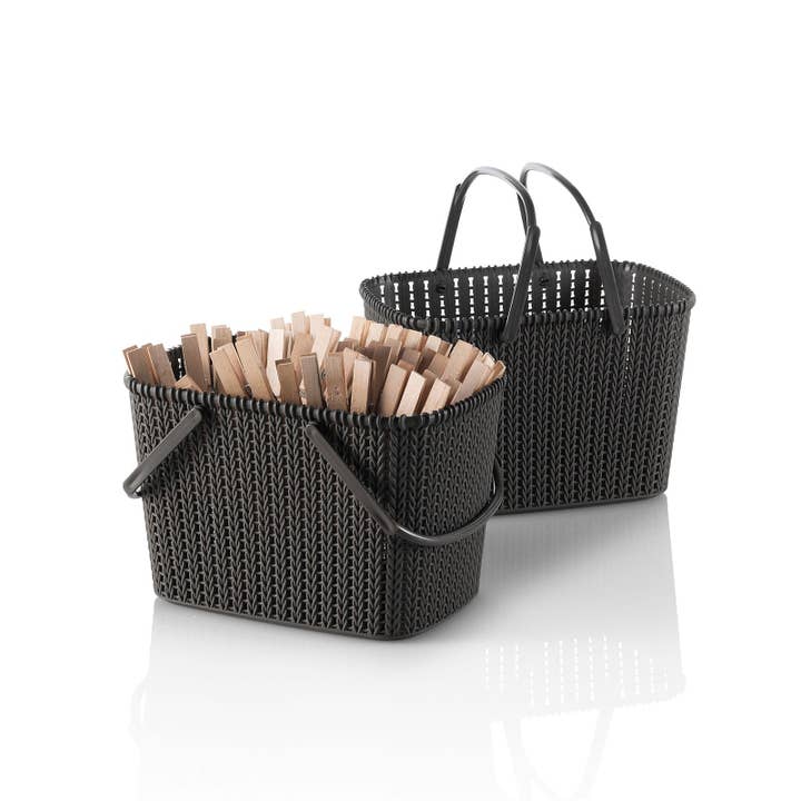 Gruppo F.T - Wholesale Basket - Set of 2 MANDY storage baskets with handle11