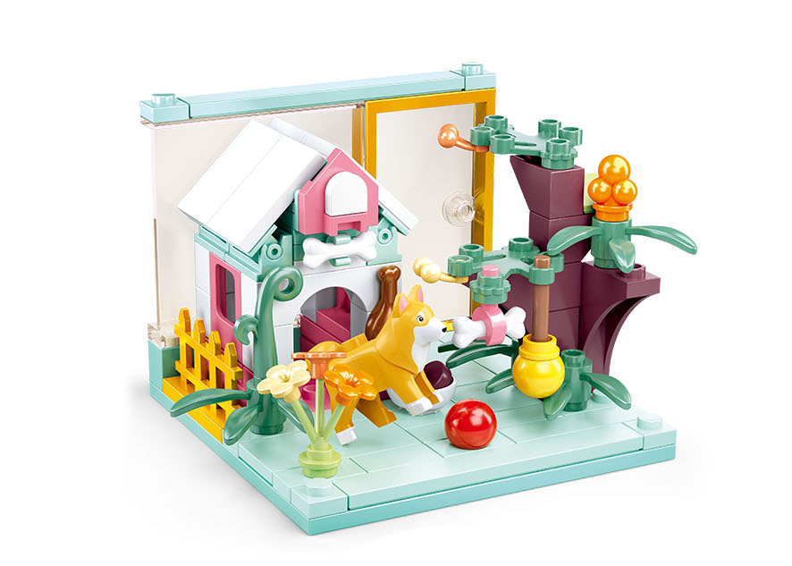 Texas Toy Distribution – wholesale Building set – Child – Mini Handicrafts Pet Display Building Brick Set4