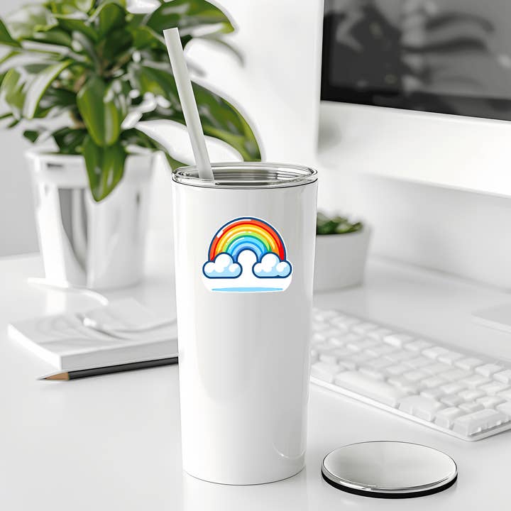 Sticker Atlas - Wholesale Sticker - Rainbow With Clouds3