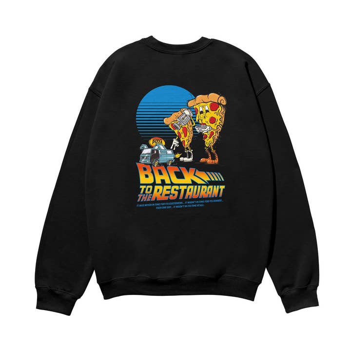 Zurück zum Restaurant Schweres Bio-Sweatshirt Schwarz für den Großhandel von Weekend Concept