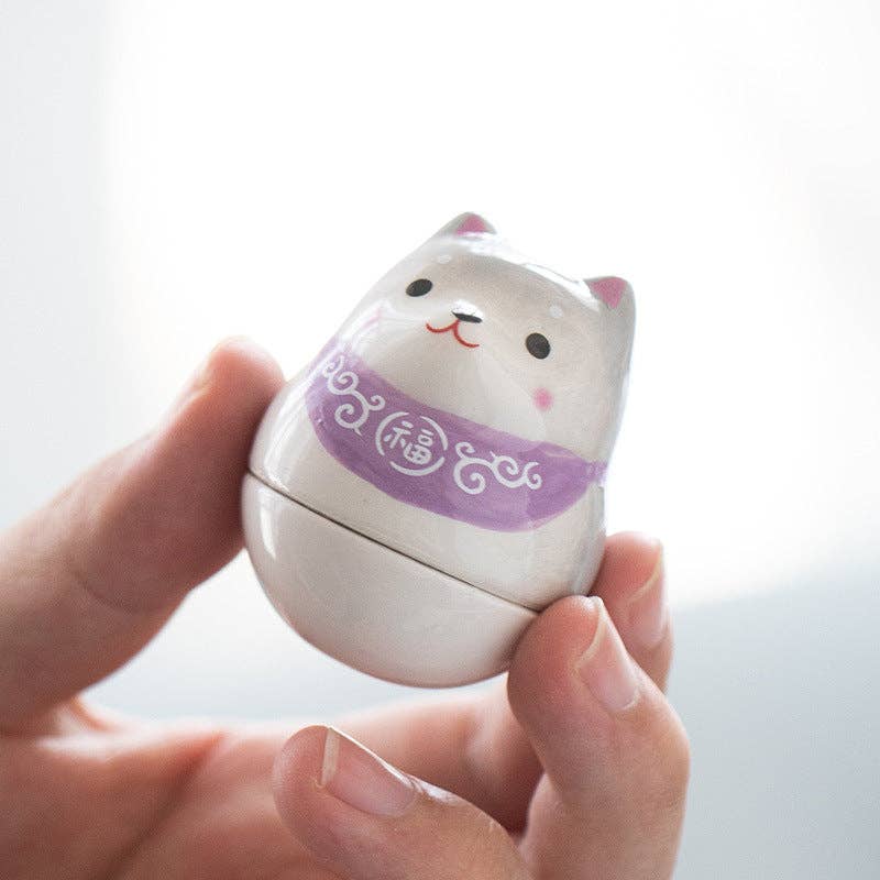 Gohobi （We cover U.S. import duties） - Wholesale Decorative Figurine - Gohobi Handmade Ceramic Shiba Inu Ornament Tumbler10