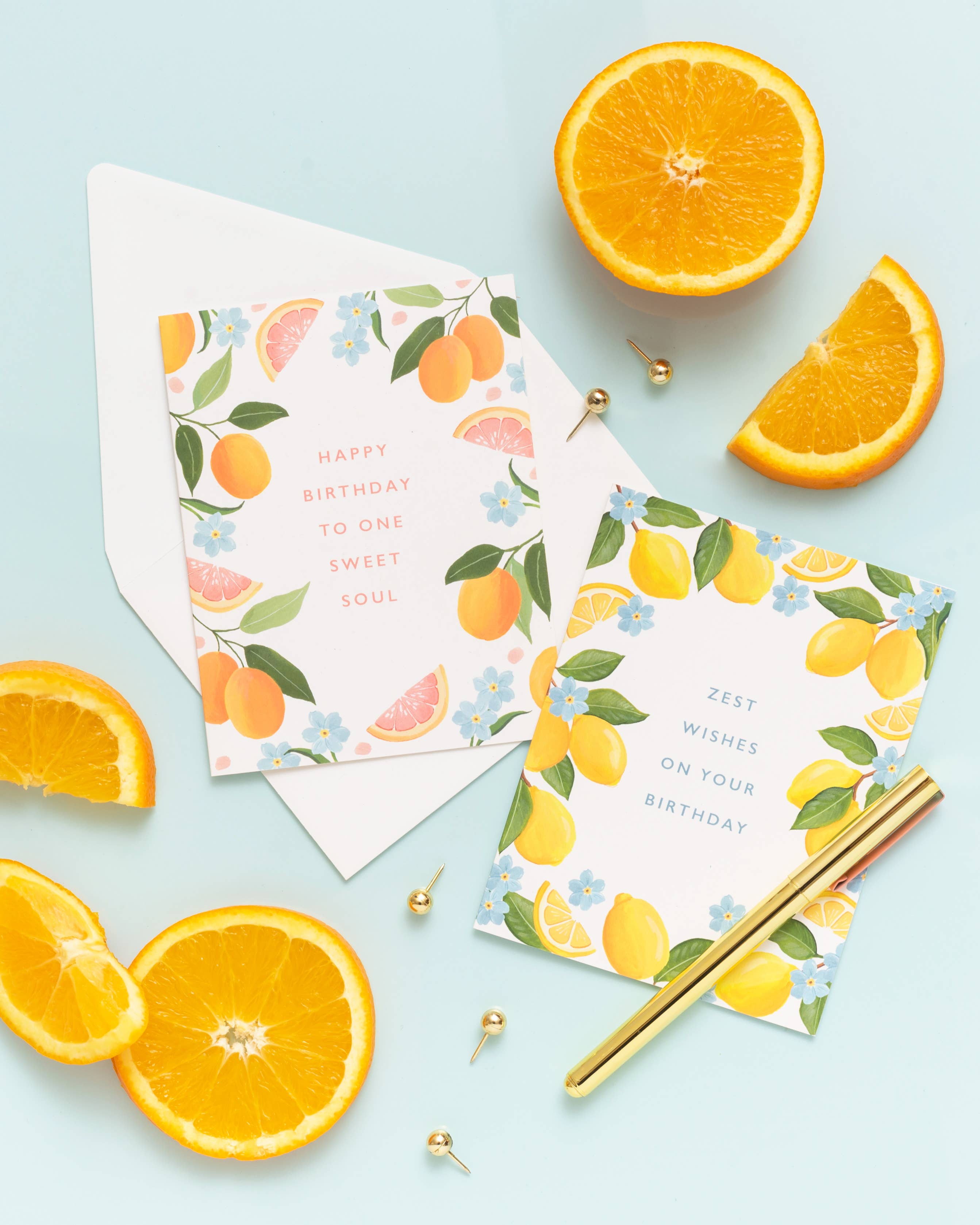 Isabella MG - Wholesale Birthday Card - Zest Wishes - Lemon Birthday Card1