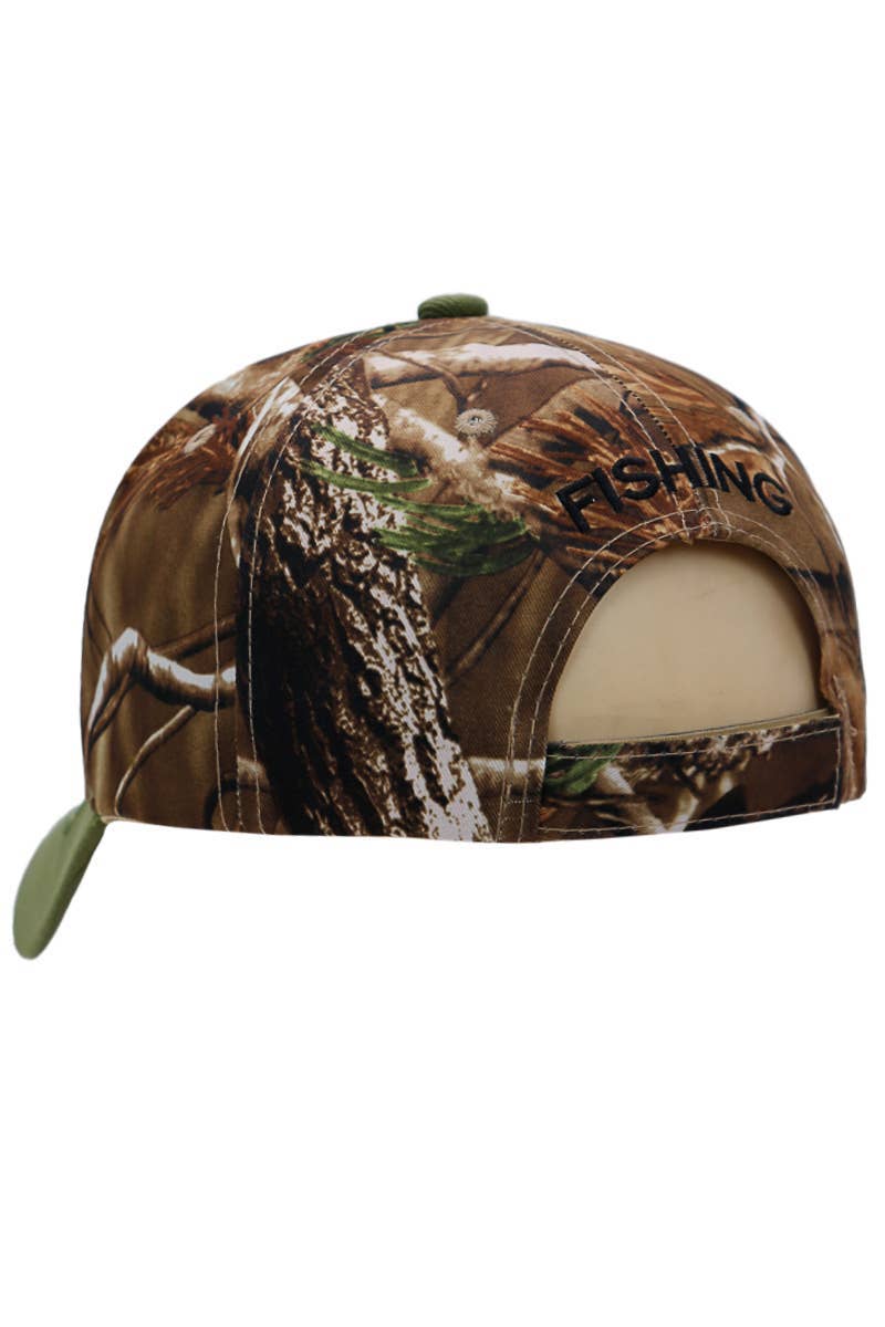 Cap Zone - Wholesale Baseball Cap - Unisex - Fish Now Work Later Hunt Camo Acrylic Baseball Cap11