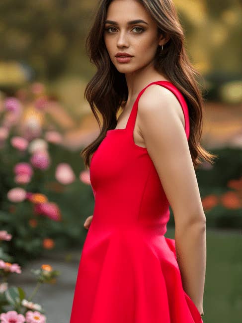 Rød My Hips Kjole for engroshandel hos TRÈS FOU OR SOMETHING