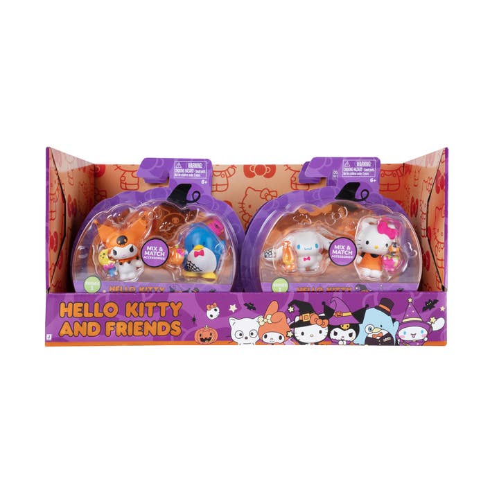 License 2 Play Toys - Wholesale Figurine Toy - Kids - Hello Kitty 2" Halloween 2 Figure Pack Assortment in Display