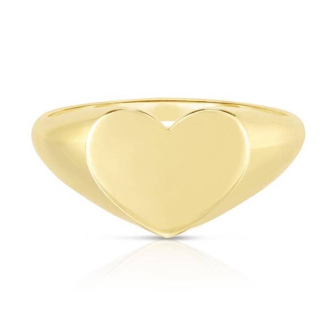 Bague d'auriculaire Harmonie Cœur d'Or pour la vente par Sestra Jewelry