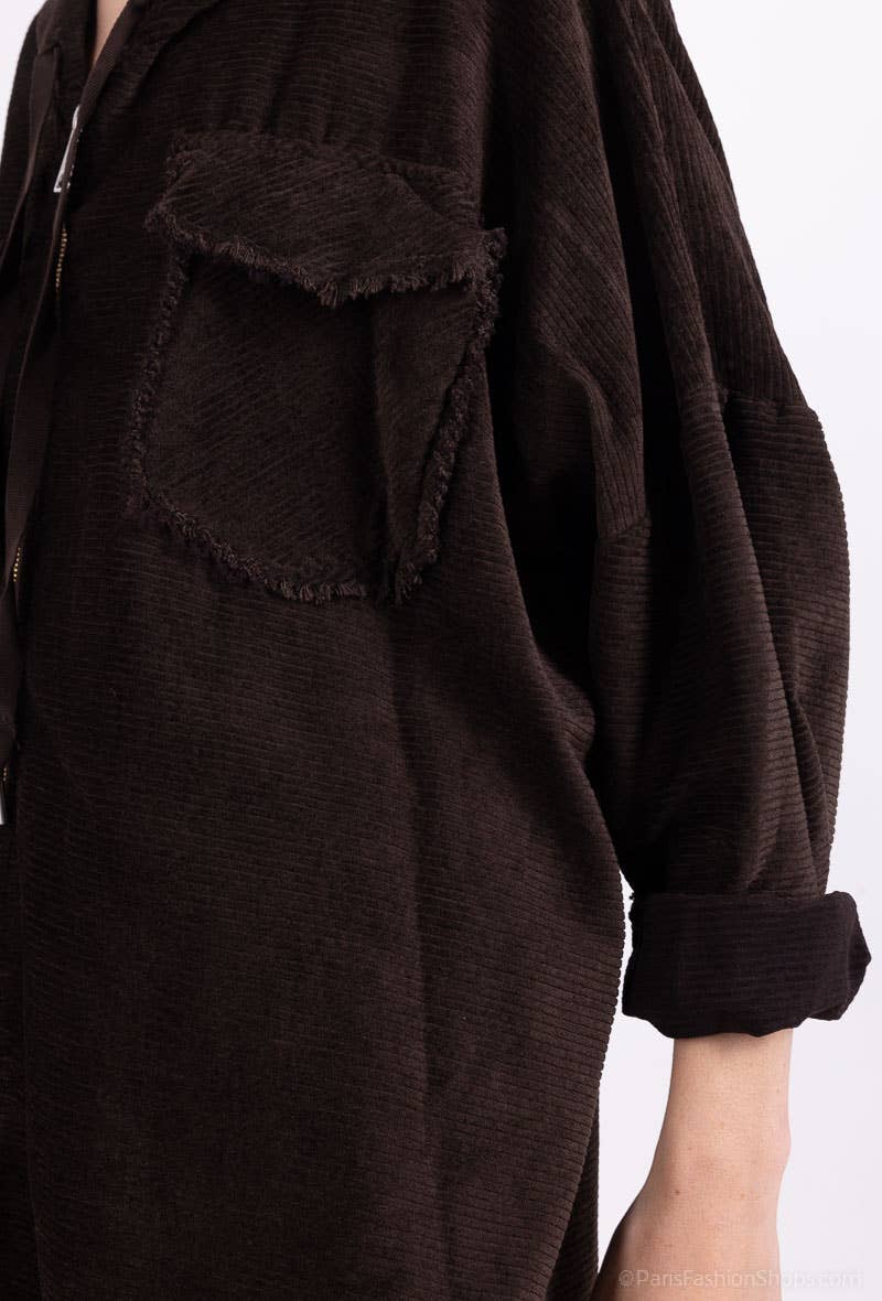 L'Emotion - Wholesale Hoodie - Women's - Velvet Pleated Velvet Worn Effect Wide Zip Hoodie17