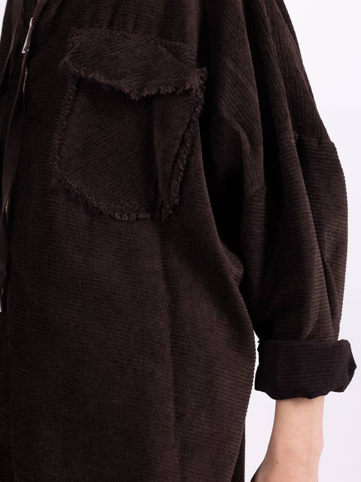 L'Emotion - Wholesale Hoodie - Dames - Fluweelkleurige, geplooide fluwelen hoodie met versleten effect en brede ritssluiting18