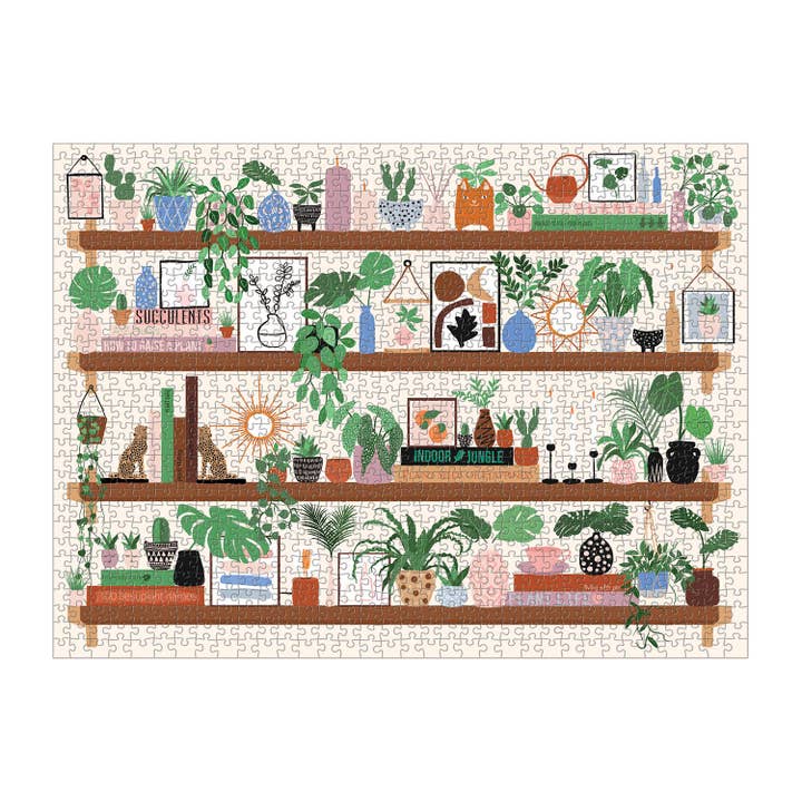 Chronicle Books - Wholesale Puzzle - Adult - Plant Shelfie 1000 Piece Puzzle1